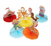 VALICLUD Set Centrotavola a Nido D'ape Animali da Circo, Decorazioni da Tavolo per Feste di Compleanno e Addobbi di Carnevale per Allestimenti Festivi e Ambienti Domestici