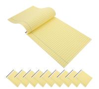 VALICLUD Set da 10 Blocchi Note Legali Gialli 20,3x28 Cm Pagine a Righe Strappabili Fronte-retro, Carta 80 G/m² per Appunti, Elenchi e Uso Ufficio Quotidiano