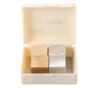 VALICLUD Set di 4 Blocchi di Densità in Legno e Metallo Cubi di Ferro e Alluminio per Esperimenti di Fisica e Attrezzatura Didattica Scientifica per Scuola