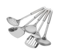 VALICLUD Set Di 5 Utensili Da Cucina Spatola Da Cucina Cucchiaio In Acciaio Mestolo Da Zuppa In Acciaio