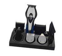 VALICLUD Set Rasoio Per Barba Portatile Multifunzione Usb Ricaricabile Con Epilatore Naso e Pinzette, Kit Toelettatura Uomo Compatto Per Viaggio e Cura Viso Completa