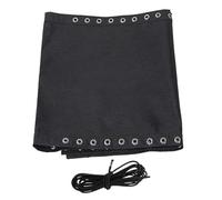 VALICLUD Set Tessuto di Ricambio Nero per Poltrona Reclinabile Pieghevole Cordoncini, Telo Sostitutivo per Sedia da Spiaggia e Giardino, Accessori per Mobili da Campeggio e Uso Outdoor