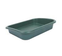 VALICLUD Sottovaso Rettangolare in Plastica Verde 43x30, 7x8 Cm | Vasi e Fioriere, per Bonsai e Vasetti da Piantine, Supporto Stabile e Bordi Antiversamento
