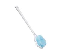 VALICLUD spazzola da bagno Scrubber per doccia lavasciuga da bagno con manico lungo lavapavimenti per doccia con schienale lungo Pennello per la doccia per il corpo Gel di silice Sky-Blue