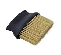 VALICLUD Spazzola Da Salone Per Chioma Con Manico Nero e Setole Gialle, Spolverino Per Parrucchiere in Plastica e Nylon Resistente, Spazzola Da Taglio Per Barbiere Adatta a Uso Professionale