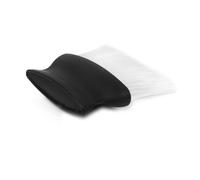 VALICLUD Spazzola Duster per Barbiere e Parrucchiere Pulisci Capelli Collo e Viso Plastica Nero e Bianco Accessorio Professionale Facile da Usare e Durevole
