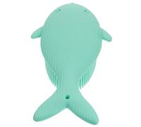 VALICLUD Spazzola in Silicone per Bagnetto Ragazzo Ragazza Esfoliante e Massaggiante Design Creativo Verde Chiaro Piccola Dimensione per Uso Personale e Professionale