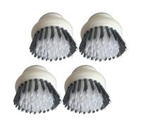 VALICLUD Spazzola per Lavare i Piatti con Manico Ergonomico Set da 4 Pezzi in Plastica Grigia Spazzola per la Pulizia della Cucina Pentole Wok e Lavello Resistente e Multiuso per Uso