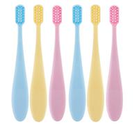 VALICLUD Spazzolino da Denti per Bambini 6 Pezzi 2 Set Setole Morbide Manico Antiscivolo Design Ergonomico per Primi Dentini e Pulizia Delicata