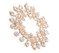 VALICLUD Spilla con in Dorata per Donna Spilla da Abito con Cristalli Brillanti Accessorio per Vestiti Sciarpe e Speciali come Natale e Matrimoni