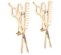 VALICLUD Spilla da Barbiere Decorativa a Forma di Forbici e Pettine in Lega di Zinco, Accessorio di Sicurezza Versatile per Abiti da Uomo e Donna, per Bomboniere e Uso Quotidiano