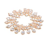 VALICLUD Spilla in Lega Strass Austriaci per Donna Spilla Cristalli per Abito Elegante Accessorio per Vestiti Femminili per Borsa e Cappello Dorata