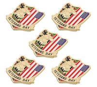 VALICLUD Spille da Bavero Bandiera Americana e Aquila in Lega Set da 5 Pezzi per Zaini e Indumenti Accessori Patriottici per Festività del Giorno Dell’Indipendenza e Regali