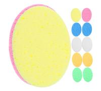 VALICLUD Spugne Ovali Per Viso 12 Pezzi 110x80x8mm Spugnetta Esfoliante Per Pulizia Profonda Pelle e Rimozione Trucco Per Donna e Ragazza