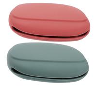 VALICLUD Spugnette Viaggio 2 Pezzi Custodia in Silicone Portatile Design Compatto per Viaggi e