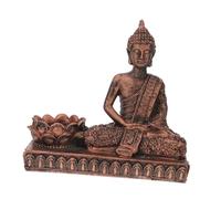 VALICLUD Statua Buddha Decorativa in Resina Antica Portacandela Elegante per Casa Ufficio e Meditazione Scultura Delicata e Resistente per Arredamento Feng Shui