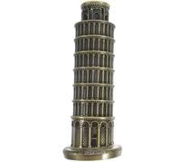 VALICLUD Statua Torre di Pisa in Lega di Zinco 20 CM, Decorazione Architettonica Italiana per Casa e Ufficio, Ornamento da Collezione Mini Edificio Punto di Riferimento Italia