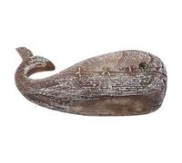 VALICLUD Statuetta da Tavolo a Forma di Balena Vintage Grande in Resina Resistente alla Perdita di Colore Decorazione Marina per Casa sulla Spiaggia e Arredamento Costiero per Libreria o