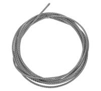 VALICLUD Stendibiancheria in Fune D’Acciaio 304 Inox 5 MM 5 Metri Cavo Flessibile 7X19 Resistente alle Intemperie per Balcone Giardino e Campeggio Kit Regolabile per Stendere la