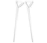 VALICLUD Strumenti da Laboratorio in Vetro a Forma di L Set 2 Pezzi di Barre per Diffusione Cellulare Raschietti Ergonomici per Cultura e Sperimentazione Scientifica