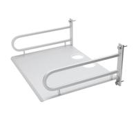 VALICLUD Supporto da Parete Top-box in Alluminio Spaziale Scaffale Semplice e Robusto per Router e Tv Organizer Europeo per Mensole Muro Moderne Dimensioni Design Minimalista