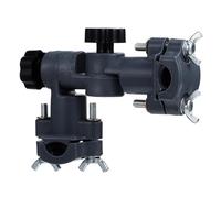 VALICLUD Supporto Montaggio Facile per Ombrellone da Pesca Nero in ABS e Angolo Regolabile, Accessorio Multifunzionale per Sedia da Pesca per Festa Estiva All'aperto