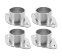 VALICLUD Supporto per Asta Appendiabiti in Acciaio Inossidabile 4 Pezzi Flangia di Montaggio a Parete Staffa Robusta per Asta Armadio Sospesa Accessorio Armadio per Protezione Capi e