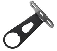 VALICLUD Supporto per Luce Bici Nero in Acciaio Design Robusto e Antivibrazione, Staffa Fanale Anteriore per Montaggio su Forcella Bici