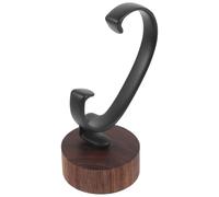 VALICLUD Supporto per Orologi da Polso in Legno Noce Nero Design a C Staccabile, Base Stabile ed Elegante per Uomo e Donna, per Esposizione e Conservazione
