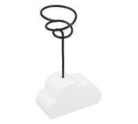 VALICLUD Supporto per Piante Aeree, Espositore da Tavolo per Tillandsia, Cemento e Ferro, Bianco, Traspirante e Ventilato, per Casa e Ufficio