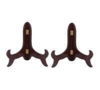 VALICLUD Supporto per Piatti e Porta Ricette 2 Pezzi, Organizer da Cucina e Ufficio, Espositore in Legno Multiuso per Foto e Documenti