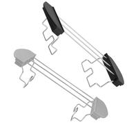 VALICLUD Supporto per Toast e Griglia Scaldapane, 2 Pezzi in Nero e Grigio Design Antiscottatura, Adatto per Uso Quotidiano in Cucina