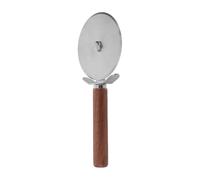 VALICLUD Tagliapizza in Acciaio con Manico in Legno Antiscivolo Taglierina Rullo Singolo per Pizza Pasta e Dolci Utensile da Cucina Multifunzionale per Spaghetti e Impasti e Pasta