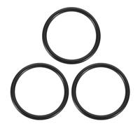 VALICLUD Tappetino Antiscivolo Nero 3pezzi Cuscinetto in Gomma per Ciotola Buddista e Cristallo per Meditazione e Suoni Armonici