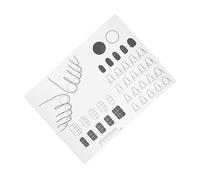 VALICLUD Tappetino in Silicone per Unghie Acriliche 28x21 Cm Semi-trasparente, Morbido e Lavabile, per Manicure Art Professionale o Fai-da-te, Pratico e Portatile per Centri Estetici e Uso Personale