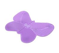 VALICLUD Tappetino Pulizia Pennelli Silicone Farfalla con Ventosa Strumento Flessibile per Detergente Make Up Design per Pulizia Profonda Casa e Salone
