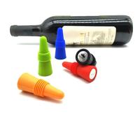 VALICLUD Tappo Salva-Vino Riutilizzabile in Silicone Alimentare, Set 6 Pezzi Sigillante Ermetico per Bottiglie di Vino Standard, Tappo per Bottiglia di Liquore Nero per Uso Domestico, Bar