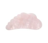 VALICLUD Tavola Gua Sha in Pietra Di Cristallo Rosa Per Massaggi Viso e Spalle, Strumento Ergonomico Per Trattamenti Estetici e Relax, Piastra Raschiante Multifunzionale (rosa)