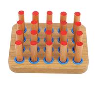 VALICLUD Tavola per Esercizi in Legno con Pioli per Rinforzo della Presa e Coordinazione Occhio-mano, Allenatore di Dita e Polso per Trattamento Riabilitativo Mani Ragazzi e Adulti