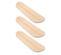 VALICLUD Tavole da Skateboard Vuote in Legno Grezzo, Set da 3 Pezzi Doppia Coda, Skateboard Fai da Te per Ragazzo Ragazza per Dipingere e Personalizzare a Casa