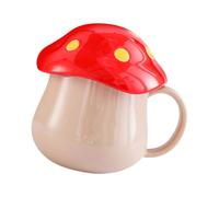 VALICLUD Tazza da Caffè e Porta Latte in Ceramica Design Originale a Fungo, per Pause Caffè in Ufficio e Uso Domestico, Adatta a Regali