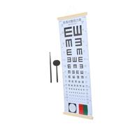 VALICLUD Test Visivo Portatile Per e Ragazza e Chart Per Esami Della Vista Con Occlusore e Puntatore Strumento Per La Rilevazione Della e Valutazione Casa