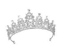 VALICLUD Tiara Della Principessa Per Ballo Fascia Glitterata Cercietto Copricapo Sposa Gioielli Per Accessorio Per