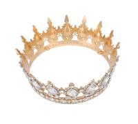 VALICLUD Tiara in Lega Di Strass Per Donna Per Le Signore Reale Per Matrimonio Di Strass Per Il Matrimonio Glitter Corone Lega Di Zinco D'oro