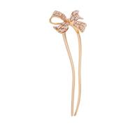 VALICLUD U-shape Rhinestone Hairpins for Women Elegant Chignon Fork Sticks Vintage French Style Hair Accessories for Updos and Buns