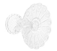 VALICLUD Vassoio da Portata in Vetro con Piedini Piatto per Frutta Secca e Dolci Design Vintage con Levigato Antiscivolo e Ventilato per Buffet e Tavole Eleganti