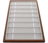 VALICLUD Vassoio Per Cinturini Orologio in Legno e Espositore Scomparti Per Organizzare e Conservare Cinturini e Supporto