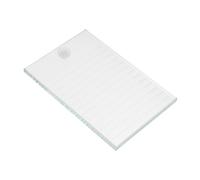 VALICLUD Vassoio per Extension Ciglia in Vetro Trasparente Supporto Professionale Antiscivolo per Applicazioni Rapide e Precise Grande Superficie per Ventagli Voluminosi e Pratiche Veloci