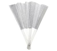 VALICLUD Ventaglio Pieghevole Grande Struttura in bambù Ventaglio Portatile Mano Glitterato per Festival Danza Linea Party EDM e Sollievo da Calore Notturno