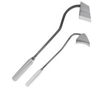 VALICLUD Zappe Manuali da Giardino in Acciaio 2 Pezzi Sarchiatore Portatile per Diserbo e Scavo Terreno Attrezzi da Giardinaggio Resistenti per Orto e Piante Strumenti Multifunzione per